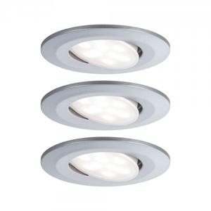 Paulmann Calla LED-inbouwlamp voor badkamer Set van 3 stuks 18 W IP65 Chroom (mat)