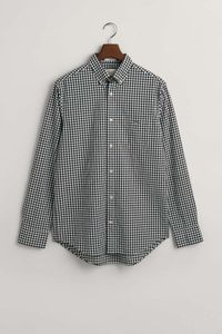 GANT Regular Fit Overhemd zwart, Ruit