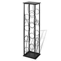 vidaXL Wijnrek voor 8 Flessen Metaal Flessenrek Wijnflessenrek Flessenhouder