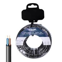 EDM Product elektrische slang, EDM 28723, zwart, 5 m, 2 x 0,75 mm, H05VV-F - merk EAN: 8425998287233