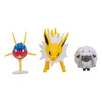 Pokémon Battle Figure Set Figure 3-Pack Wooloo, Carvanha, Jolteon