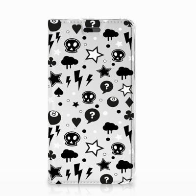 Mobiel BookCase Huawei Y5 | Y6 2017 Silver Punk