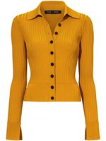 Proenza Schouler cardigan à design nervuré - Jaune