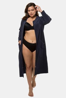 Ulla Popken Badjas, gedeelde ritssluiting, 2 zakken - Grote Maten