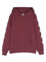 Golden Goose Kids hoodie à imprimé étoiles - Rouge