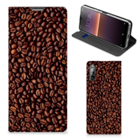 Sony Xperia L4 Flip Style Cover Koffiebonen