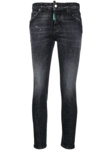 DSQUARED2 jean skinny à coupe courte - Noir