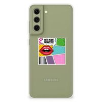 Samsung Galaxy S21FE Silicone Back Cover Popart Princess - thumbnail