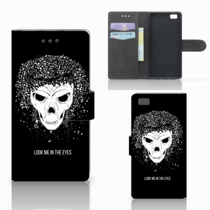 Telefoonhoesje met Naam Huawei Ascend P8 Lite Skull Hair