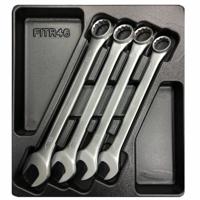 Hofftech Gevulde Gereedschapswagen - Tray Ring - Steeksleutel - 4 delig