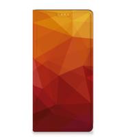 Stand Case voor Xiaomi Redmi Note 13 5G Polygon Red - thumbnail