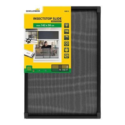 Muggennet Schellenberg Antraciet 50 x 75-142 cm
