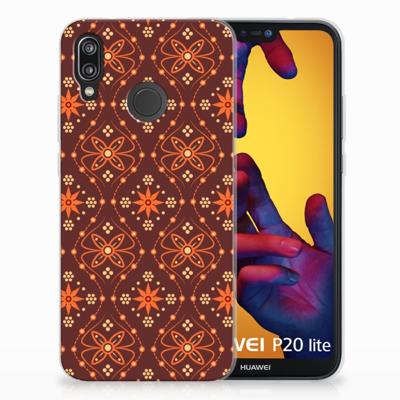 Huawei P20 Lite TPU bumper Batik Brown