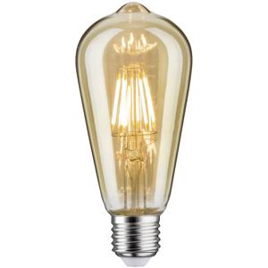 Paulmann 28523 LED-lamp E27 Speciale vorm 6 W = 42 W Goud (Ø x h) 64 mm x 145 mm 1 stuk(s)