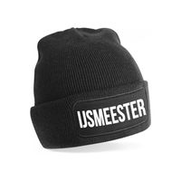 IJsmeester muts - unisex - one size - zwart One size  - - thumbnail