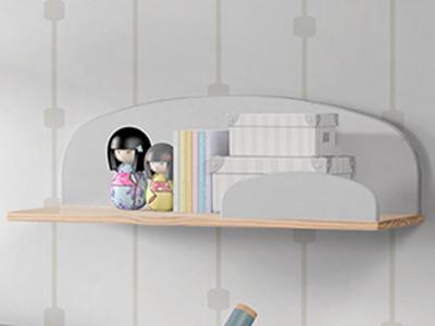 Hangplank KIKI 65 cm grijs