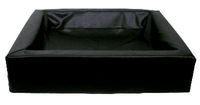 Bia bed kunstleer hoes hondenmand zwart bia-6 100x80x15 cm