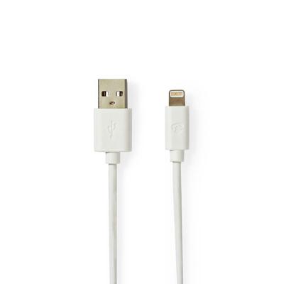 Nedis CCBW39300WT10 Data- En Oplaadkabel Apple Lightning 8-pins Male - Usb A Male 1,0 M Wit Nedis CCBW39300WT10 Data- En Oplaadkabel Apple Lightning 8-pins Male - Usb A Male 1,0 M Wit