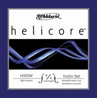 D'Addario Helicore vioolsnaren - viool snaren viool 4/4 - H310W-4/4L viool snarenset meervoudig gedraaide stalen kern 4/4 Light