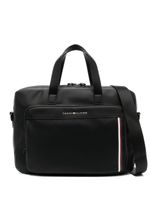 Tommy Hilfiger sac pour ordinateur en cuir - Noir - thumbnail