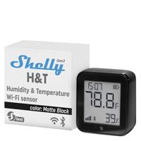 Shelly H&T Gen3 Intelligente thermometer, hygrometer, wifi, bluetooth, temperatuur- en luchtvochtigheidssensor met app, iOS, Android en gegevensopslag, lange levensduur van de batterij