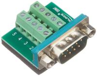 DeLock Sub-D 9-pins terminalblok adapter