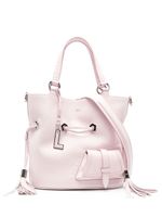 Lancel sac seau en cuir à lien de resserrage - Rose