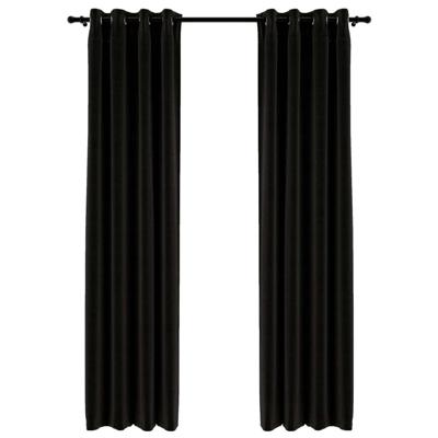 vidaXL Gordijnen linnen-look verduisterend 2 st 140x245 cm antraciet vidaXL Gordijnen linnen-look verduisterend 2 st 140x245 cm antraciet