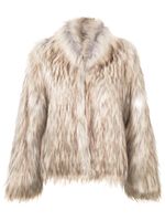 Unreal Fur veste ajustée à design texturé - Marron