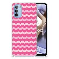 Motorola Moto G31 | G41 TPU bumper Waves Pink - thumbnail