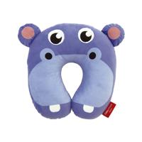 Fisher Price nekkussen 27 x 27 x 6 cm nijlpaard blauw