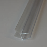 Wiesbaden rubberen waterkering 200 x 0,8 cm, transparant