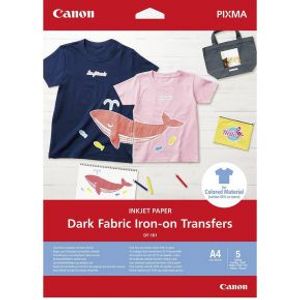 Canon DF-101 A 4 Dark Fabric Iron-on Transfers 5 vellen