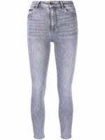 Philipp Plein jean skinny court à effet délavé - Gris