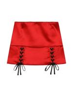 Dolce & Gabbana Kids Satijnen rok - Rood