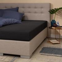 Jersey Hoeslaken Silver - Zwart