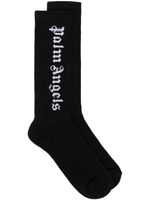 Palm Angels chaussettes à logo Gothic - Noir