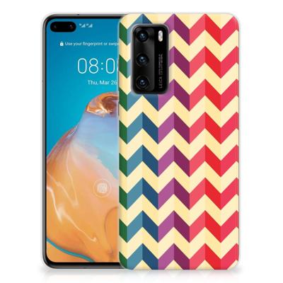 Huawei P40 TPU bumper Zigzag Multi Color Huawei P40 TPU bumper Zigzag Multi Color