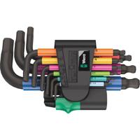 Wera 950/9 Hex-Plus Multicolour 2 Inbus Haakse schroevendraaierset 9-delig