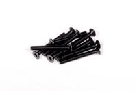 M3x25mm Hex Socket Flat Head (Black) (10pcs) (AXA150) - thumbnail