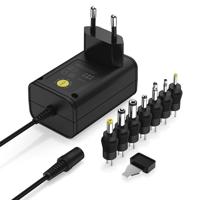 Ansmann APS 1000 12 V-voeding — Stekker tot max. 1000 mA (met 7 universele adapters) Voedingsadapter voor het voeden van veel kleine elektrische apparaten