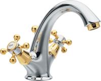 Sapho Retro hoge wastafelkraan goud