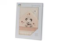 Gamberritos badcape Bear 100 x 100 cm katoen beige