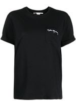 Stella McCartney t-shirt en coton à logo imprimé - Noir