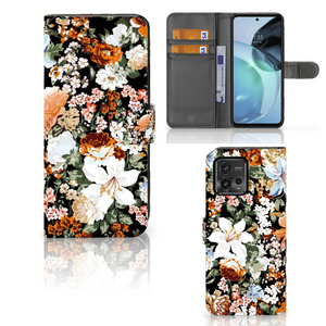 Hoesje voor Motorola Moto G72 Dark Flowers