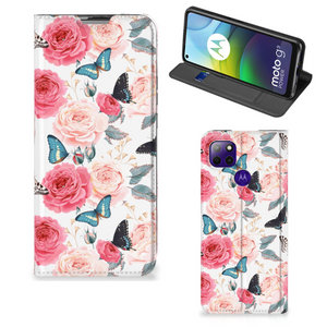 Motorola Moto G9 Power Smart Cover Butterfly Roses