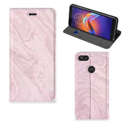 Motorola Moto E6 Play Standcase Marble Pink - Origineel Cadeau Vriendin Motorola Moto E6 Play Standcase Marble Pink - Origineel Cadeau Vriendin