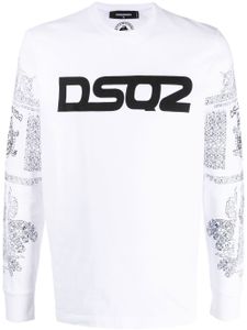 DSQUARED2 sweat à logo imprimé - Blanc