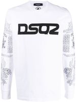 DSQUARED2 sweat à logo imprimé - Blanc