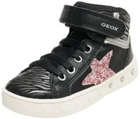 Geox J Skylin Girl sneakers voor meisjes, Zwart Dk Roze, 28 EU